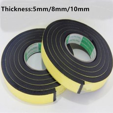 5MM 8MM 10MM 두께 강한 접착 EVA 검정색 스폰지 폼 고무 테이프 충돌 방지 씰 스트립, 2M x 30mm x 10mm, 1개