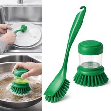 이케아 수세미 세척솔 브러시 비데베크말 안타겐 세트, 1세트, 브라이트 그린