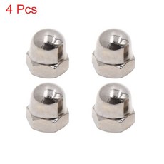 [호환제품] Motoforti 4pcs 10mm 나사 직경 크롬 오토바이 CG125용 후면 충격 흡수 장치 너트, 01 CHINA