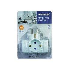 T자형 멀티탭 3구 전기콘센트 E7021 사무실, 본상품