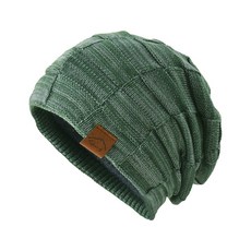 針織帽 保暖帽 毛帽 登山帽 堆堆帽 化療帽 包頭帽 防寒帽 月子帽 套頭帽 (mina百貨), 綠色