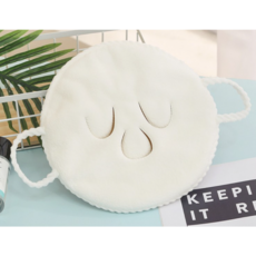 [1+1]먼지없는 마스크 스팀 타월 모공관리 찜질타월, 2개, 화이트