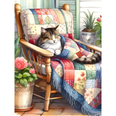 앤드 DIY 보석십자수 액자형 보석 십자수 세트 30X40cm, N033, 1세트