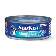 스타키스트 청크 라이트 참치 물에 담근 142g 캔 StarKist Chunk Light Tuna in Oil, 1개, 141g