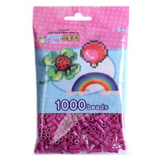 컬러비즈 5mm55g1000개900원, S71_싱글비즈 진자주색, 1개