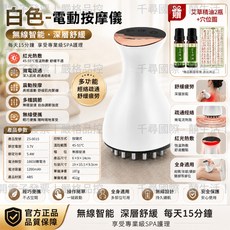 電動刮痧儀 拔罐器 刮痧神器 35檔電動刮痧按摩器, 1個, 白色
