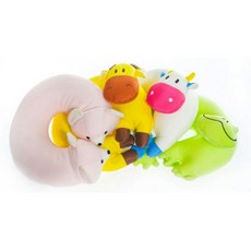 星象Star Elephant 兒童頸枕(狐/鹿/牛/蛙)，柔軟親膚，頸部支撐，寶寶外出午睡必備, 牛