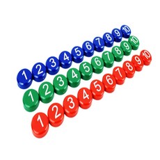 살루미스토어 숫자 자석 1 10 컬러숫자자석, 초록