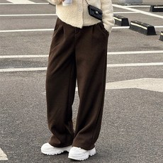 [난닝구]포둔브 핀턱뒷밴딩기모팬츠