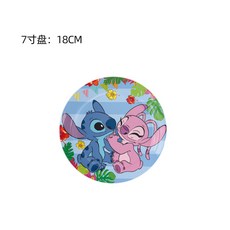 史迪仔生日派對餐具用品套裝, 7寸盤10P-新史迪仔, 1個