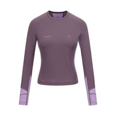 봄 가을 여자 등산 티셔츠 패치워크 슬림핏 라운드넥 여성 헬스복 긴팔 티셔츠 캐주얼 여성용 아웃도어 긴팔티 YSQ