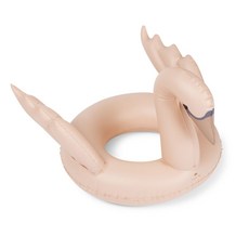 Konges Sløjd 兒童戲水派對充氣泳圈套裝，包含兒童浮板、充氣臂圈及沙灘球，安全無毒材質，讓孩子們開心玩水, 1個, 兒童立體充氣泳圈-天鵝