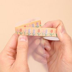 문구정리 마스킹테이프 소분 투명 마테 감개 보관