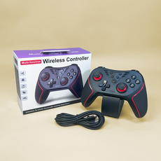 SENSE T43 多平台無線藍芽手把 適用於 iOS 安卓 Android Switch, 1個, PC版-黑底紅+購接收器