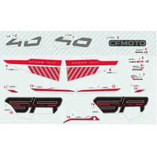 CFMOTO 450SR 용 오토바이 페어링 데칼 그래픽 스티커, 02 Style 1