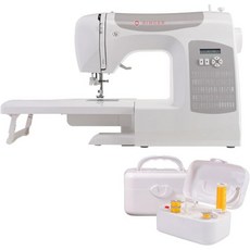 SINGER C5200 재봉 및 퀼팅 기계(확장 테이블 + 휴대용 보빈 와인더 포함) | 180 스티치 LCD 화면 1단계 버튼홀 자동 차단 클래스 15/15J 호환, Sewing & Quilting Machine with