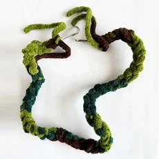 Small pet sugar glider hamster climbing rope gnawing toy hand woven rope hanging decorative toy in t