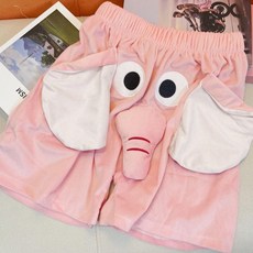 大象睡衣夏季小飛象短褲情侶寬鬆休閒睡褲 副廠商品