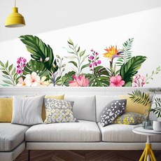 장식 스티커 식물 배경 시트지 벽 몬스테라 플라워 거실 인테리어 28186PC 1(EA), AY00143