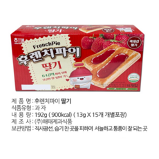 해태제과 후렌치파이 딸기, 192g, 1개