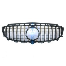 大禾自動車 GT款 直瀑式 電鍍 水箱罩 電黑 適用 BENZ W213 E250 E300 E63, 1個