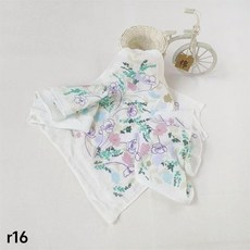 無品牌 夏季新品 薄款純棉小手帕擦汗小手巾, 1個, r28  灼灼其華 3條 30*40cm,單條 約20-25g