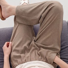 디즈마 살랑 여성 여름 슬랙스 바지 와이드 밴딩 팬츠