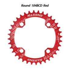 체인링 좁은 라운드 와이드 산악 자전거 크랭크셋 톱니 체인휠, 8. 36T Red, 1개