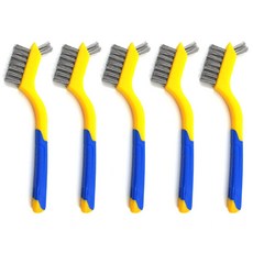 다용도 청소 틈새 세척솔 녹제거 스텐 쇠브러쉬 5개, 스틸 틈새브러쉬 5개 [T104], 1세트