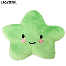 【DC寵物有發票】 狗狗玩具 發聲玩具 絨毛玩具 寵物耐咬玩具 棉繩玩具A035, 1個, 3#綠色星星
