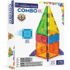 MAGNA-TILES® 콤보 46피스 마그네틱 건설 세트 오리지널 마그네틱 빌딩 브랜드, 20pc
