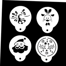 초코장식스텐실 라떼 아트 산타 루돌프 크리스마스도안 디자인이이쁜, 본상품