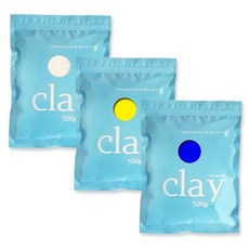 전문가용 클레이 지점토 찰흙 500g -19색