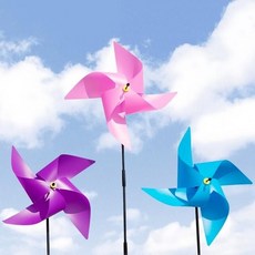 꾸미라이프 왕바람개비 만들기 세트, 노란색