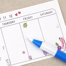 올리버샵 미니 주간 스케줄노트 위클리플래너