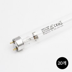 (G15T8) 산쿄 자외선 UV 살균램프 15W 칫솔 컵 소독 건조기, 20개