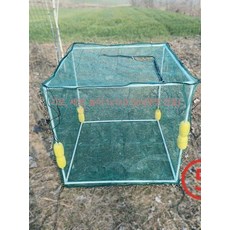 부력살림망 통발 양식장 송어 민물 어장 물고기 양식, 커버 있음 1 x 1x0.5m 하드 플로트