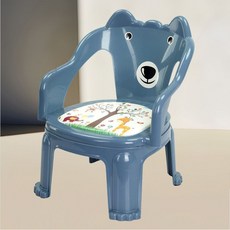 兒童餐椅叫叫椅帶前置寶寶防摔兒童椅子兒童靠背椅小孩兒童座椅, 加厚【藏青藍】
