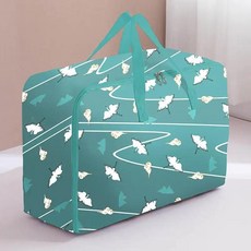 천 면 누빔 이불 보관 가방 휴대용 이사 사이즈 방습 정리용, O. 300D-국가 트렌드 크레인 농축-원더랜드 블루