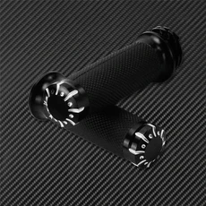 오토바이 1 "25mm 핸드 그립 Harley Sportster XL Touring FLHX Softail Dyna VRSC 용 포인티드 스로틀 크, 01 Black Hand Grips