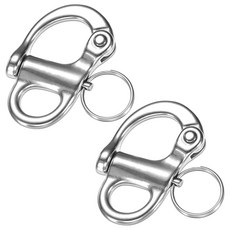 TIXIPEM 틱시펨 316 스테인리스 스위벨 스냅 샤클 52mm 2개
