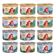 Natural Kitty 自然小貓 無膠肉湯罐 80g 24罐組 貓罐頭 隨機口味, 24個, 隨機混搭, 混合口味