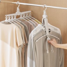 홈비 업그레이드 공간활용 원터치 어깨뿔방지 옷걸이 바지걸이, 1개, 8구 옷걸이