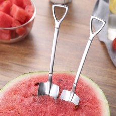 삽모양 스테인레스 티스푼 커피젓는거 커피숟가락 커피스틱 요거트스푼, 사각삽, 1개