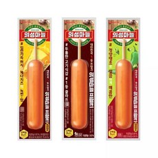 [롯데웰푸드][본사직영] 의성마늘프랑크 3종 20개 (오리지날 10개+땡초 5개+치즈 5개), 3세트