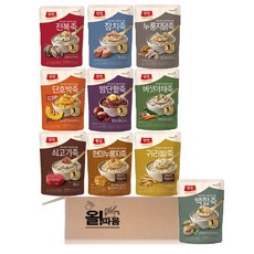 동원 양반 파우치죽 10종 1세트 [단호박+누룽지닭+전복+밤단팥+버섯야채+참치+쇠고기+백합+귀리쌀+현미누룽지] 각 1개씩, 4.16kg