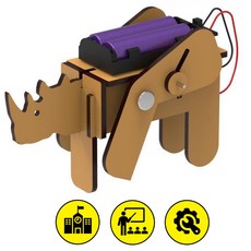 4인세트 4족보행 로봇만들기 동력전달 교육용로봇 창의 원리 학원 diy