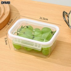 便攜加厚無味保鮮盒冰箱水果蔬菜收納盒大容量冷凍密封防潮整理盒, 1個, 如圖