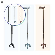 쌍문상회 어르신 효도 지팡이 3발 40872EA, 블랙