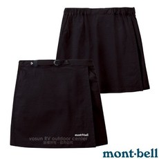 【MONT-BELL】女 輕量防潑彈性透氣登山褲裙，戶外運動首選，舒適透氣，防潑水